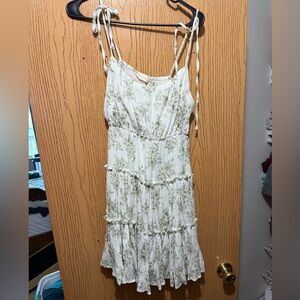 Altar'd State Green Floral Mini Dress